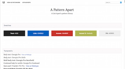 A List Apart Style Guide